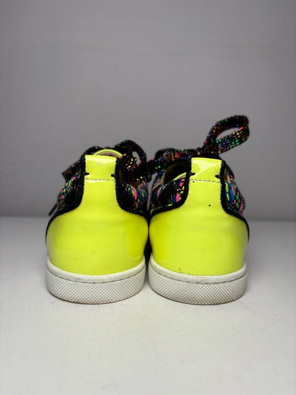 Women's Shoe Size 38 Christian Louboutin Gondoliere Multicolor Knit Pre-Owned Sneakers - VIDA STYLE SHOP