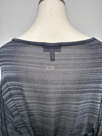 M Women's Size M Escada Sport Black & Gray Cowl Neck Knit Dress
