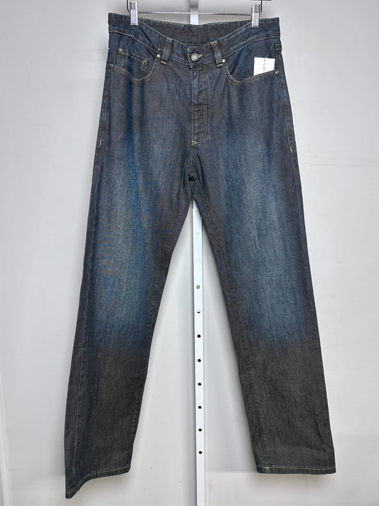 Zegna Washed Blue Cotton Mens Size 33 Men's Jeans - VIDA STYLE SHOP