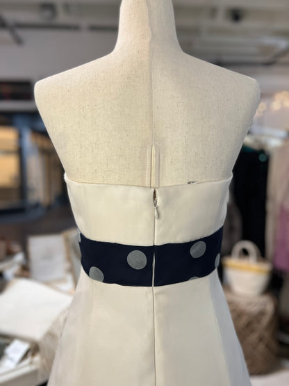 Melinda Eng Cream Bow Party Dress Size M